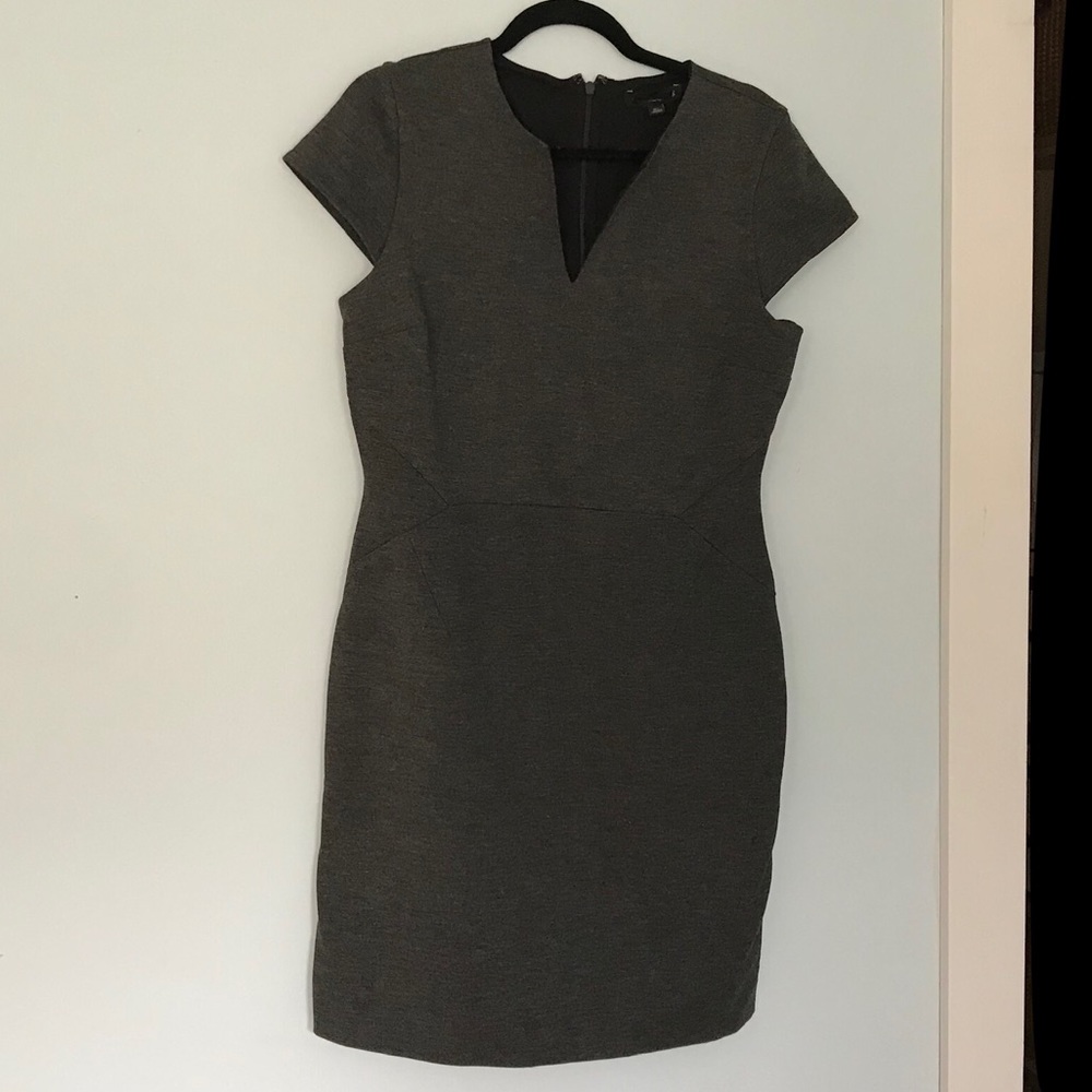 Sleek Gray Dress for office